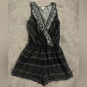 Mossimo Supply Co Black Romper With Pockets Size M